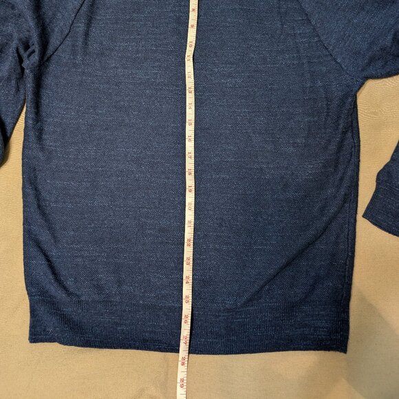 J Crew Rugged/Textured Cotton Sweater - Blue - M slim fit - Picture 5 of 5